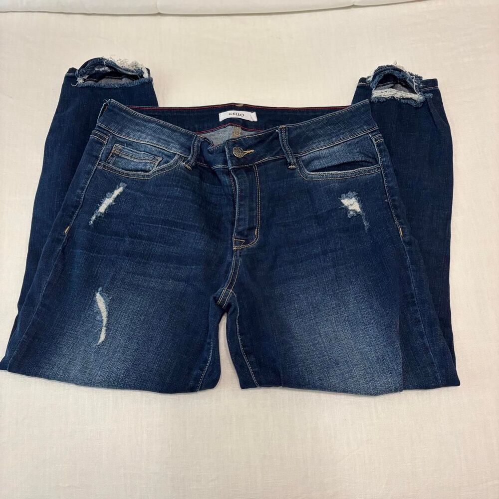 Cello Women's Navy and Blue Jeans
